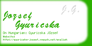 jozsef gyuricska business card