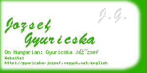 jozsef gyuricska business card